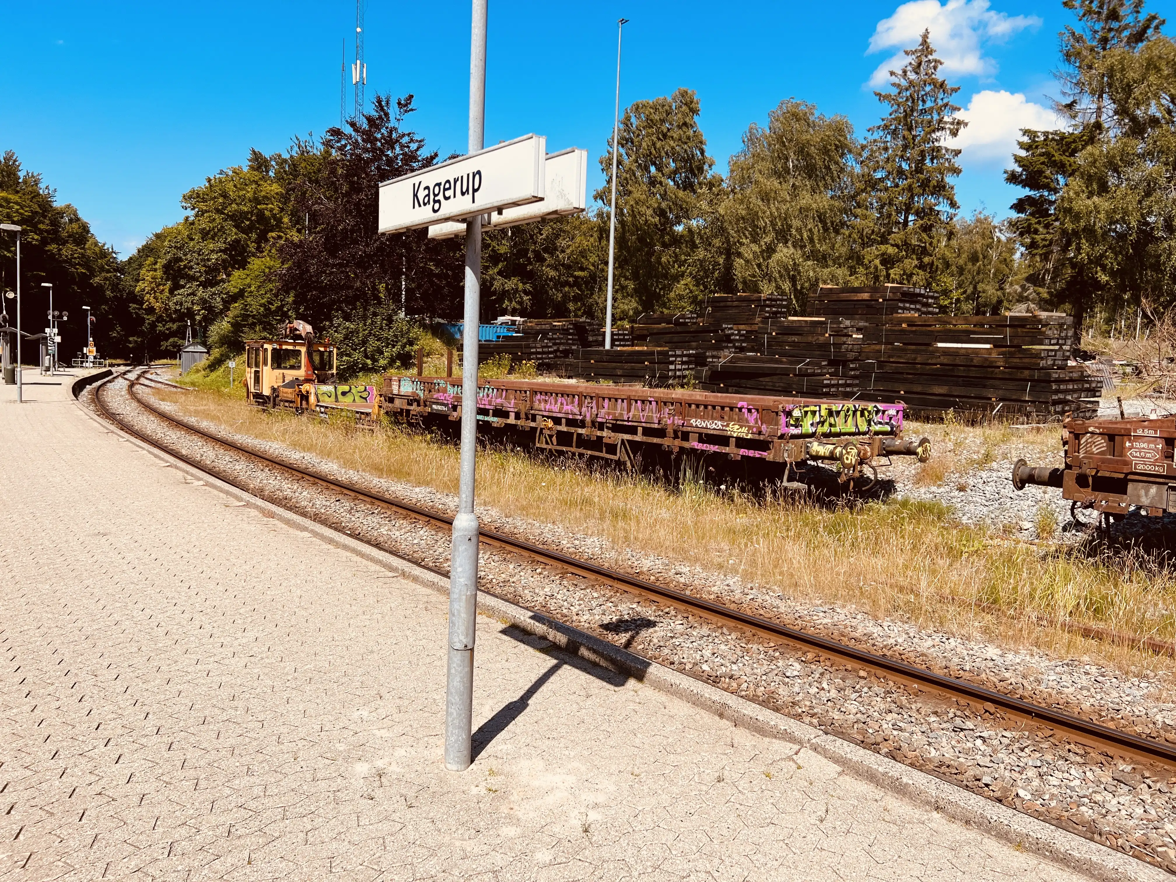 Billede af Lokaltogs materielplads ved Kagerup Station. Billede af Lokaltogs materielplads ved Kagerup Station.