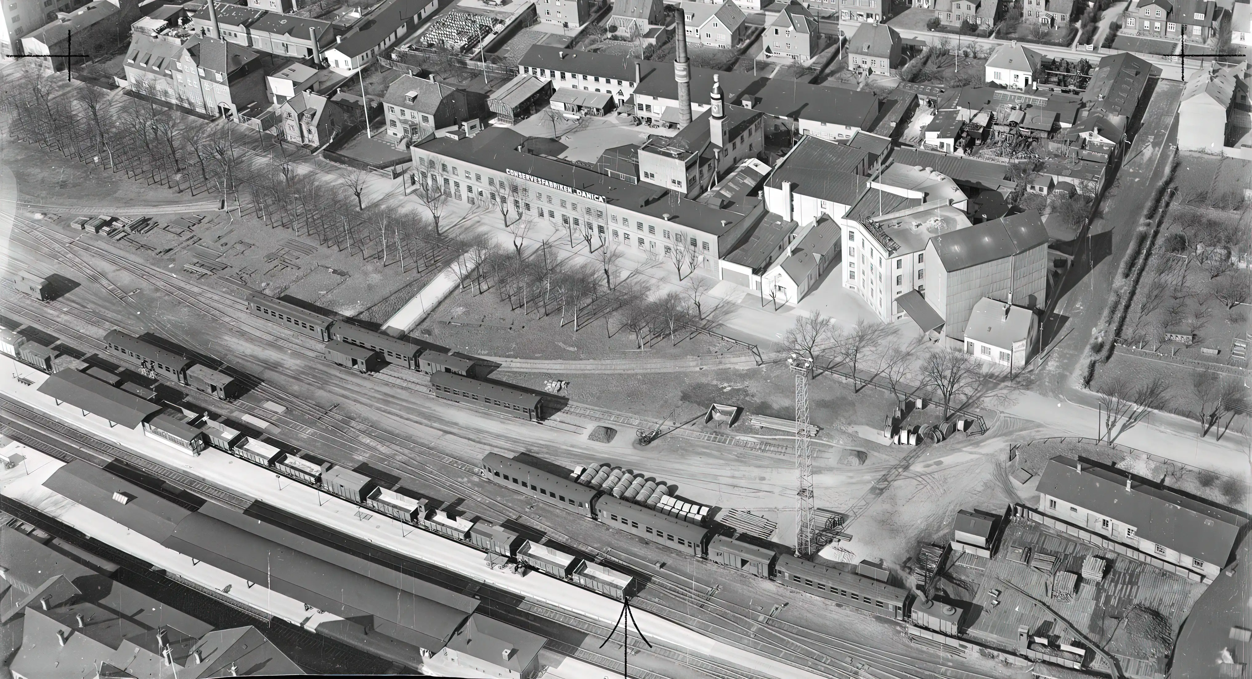 Billede af Slagelse Stations sporareal. Billede af Slagelse Stations sporareal.