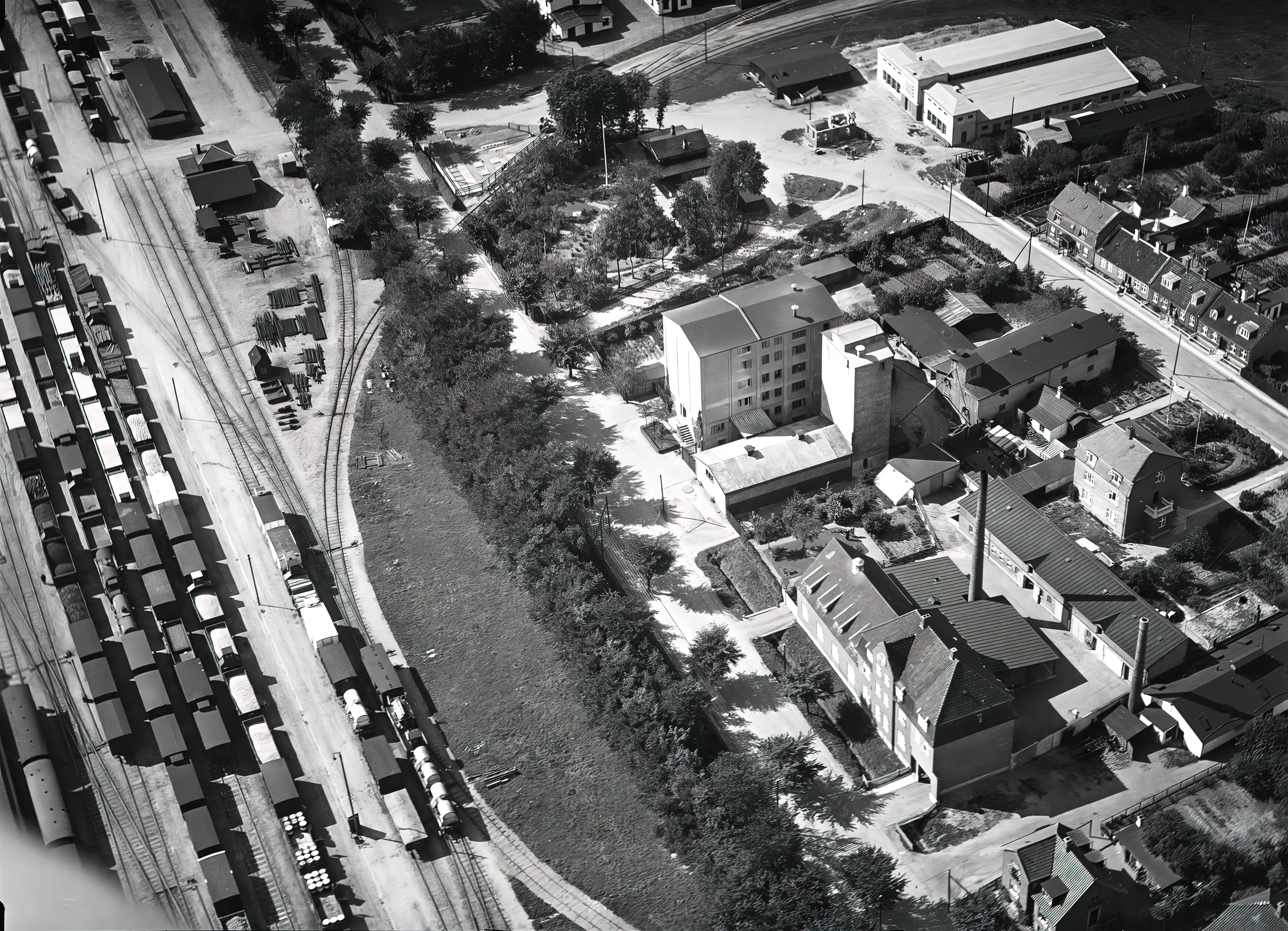 Billede af Slagelse Stations sporareal. Billede af Slagelse Stations sporareal.