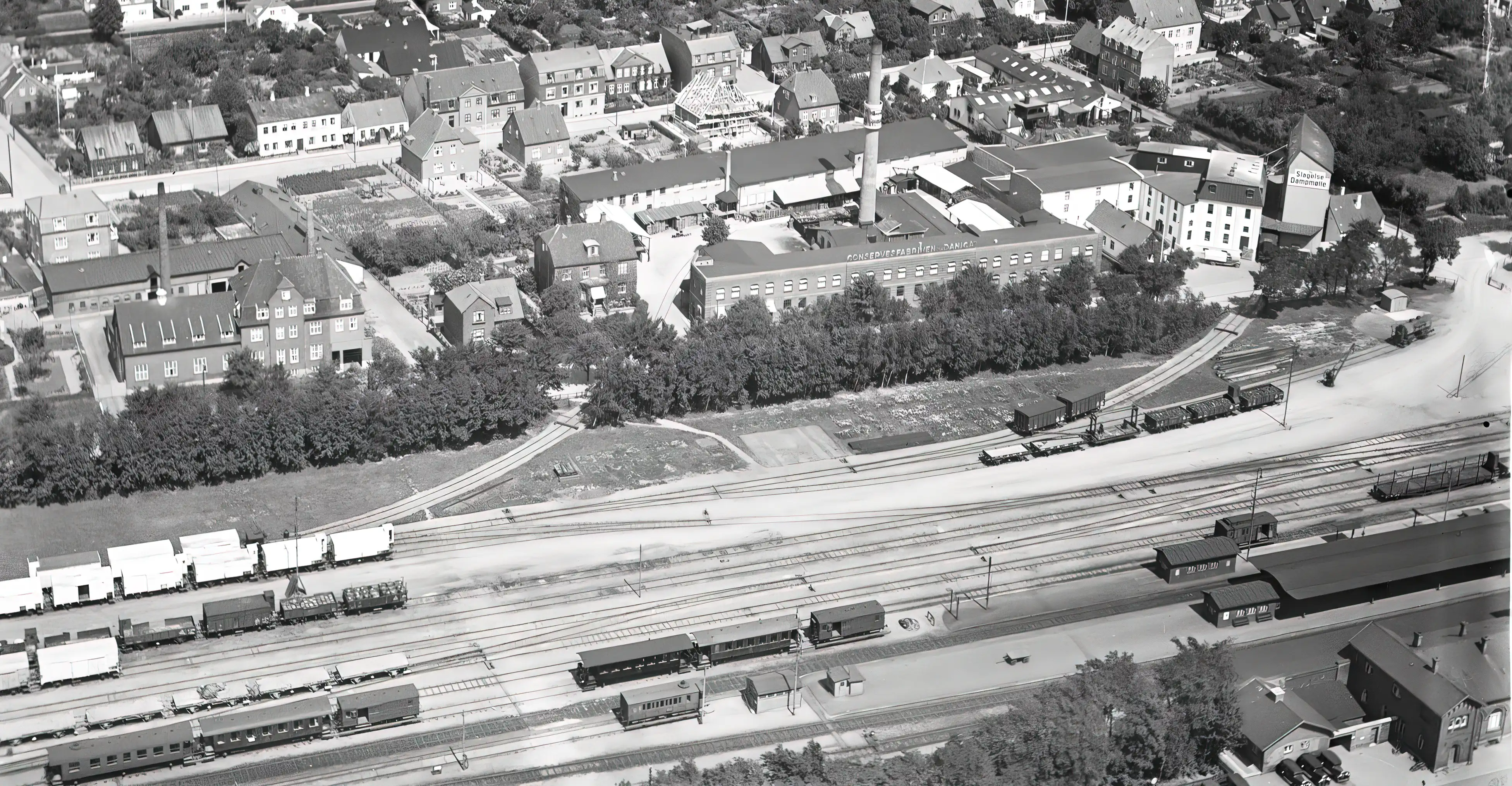 Billede af Slagelse Stations sporareal. Billede af Slagelse Stations sporareal.