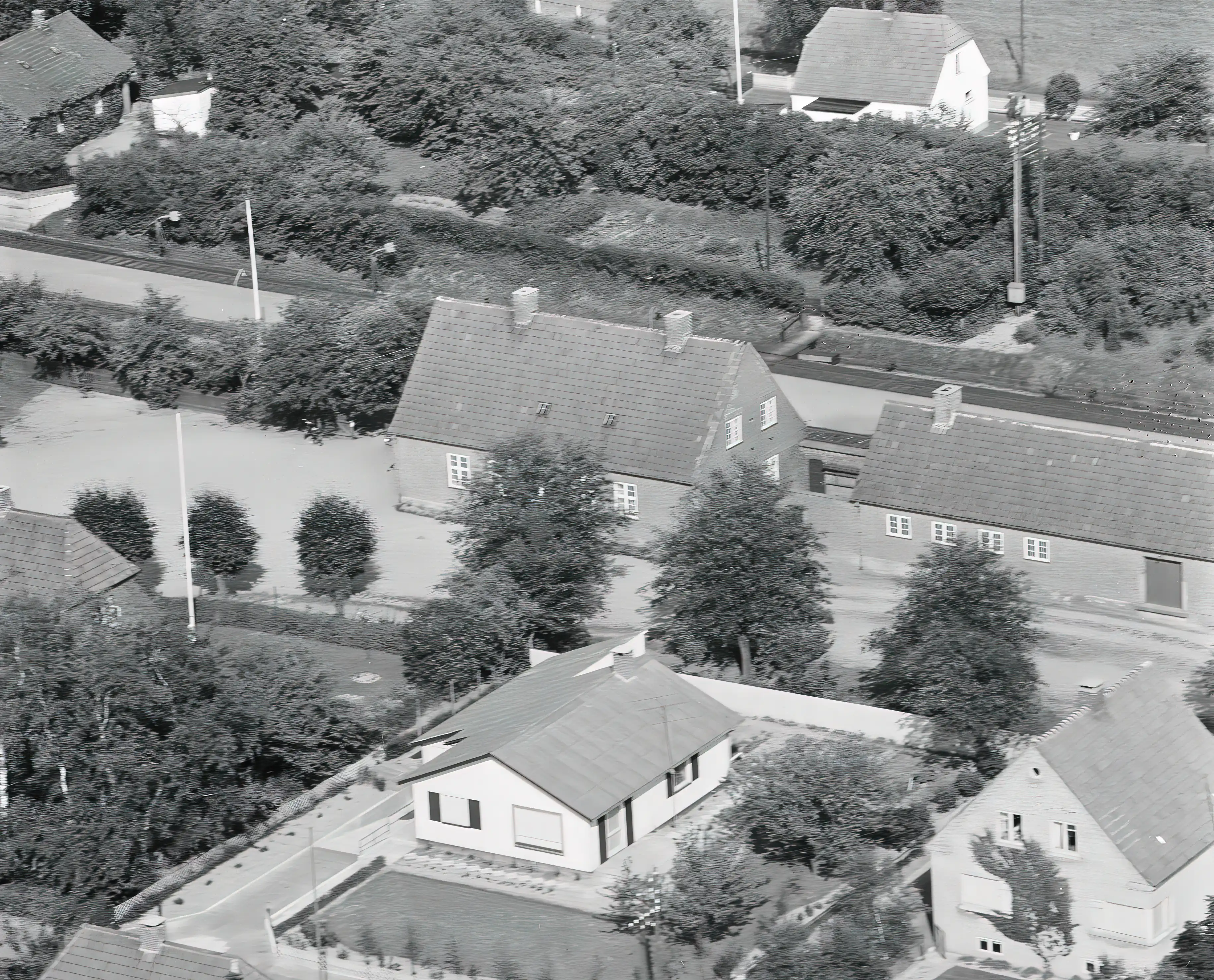 Billede af Bråby Station, som blev nedsat til Bråby Trinbræt i 1960.