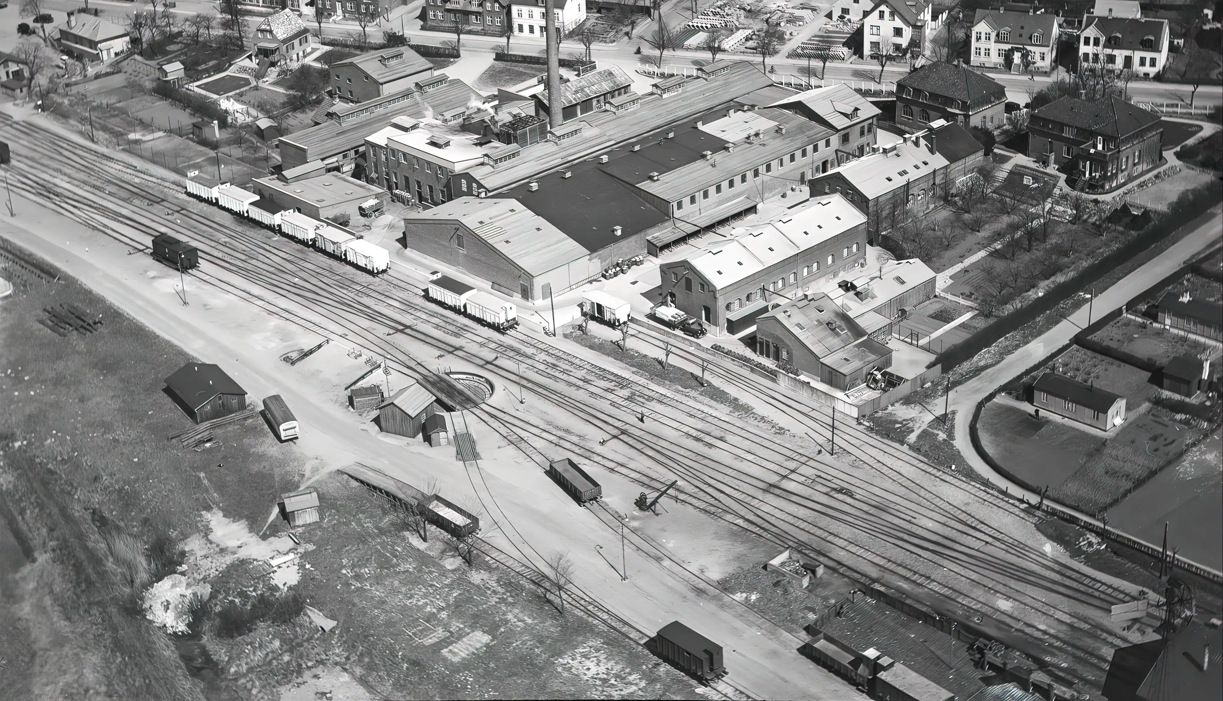 Billede af sporarealet ved Frederikssund Station. Billede af sporarealet ved Frederikssund Station.