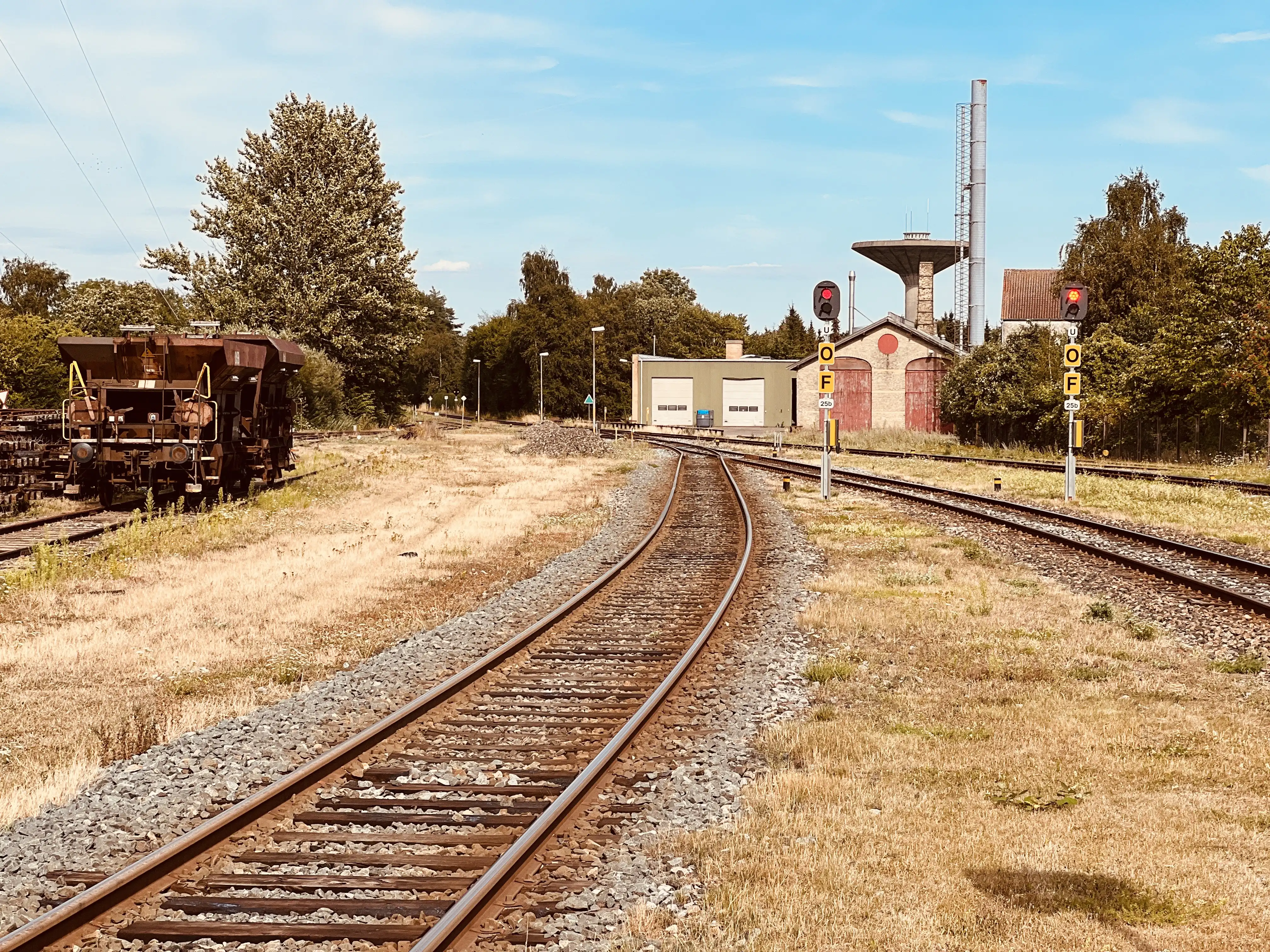 Billede af Maribo Stations remise. Billede af Maribo Stations remise.