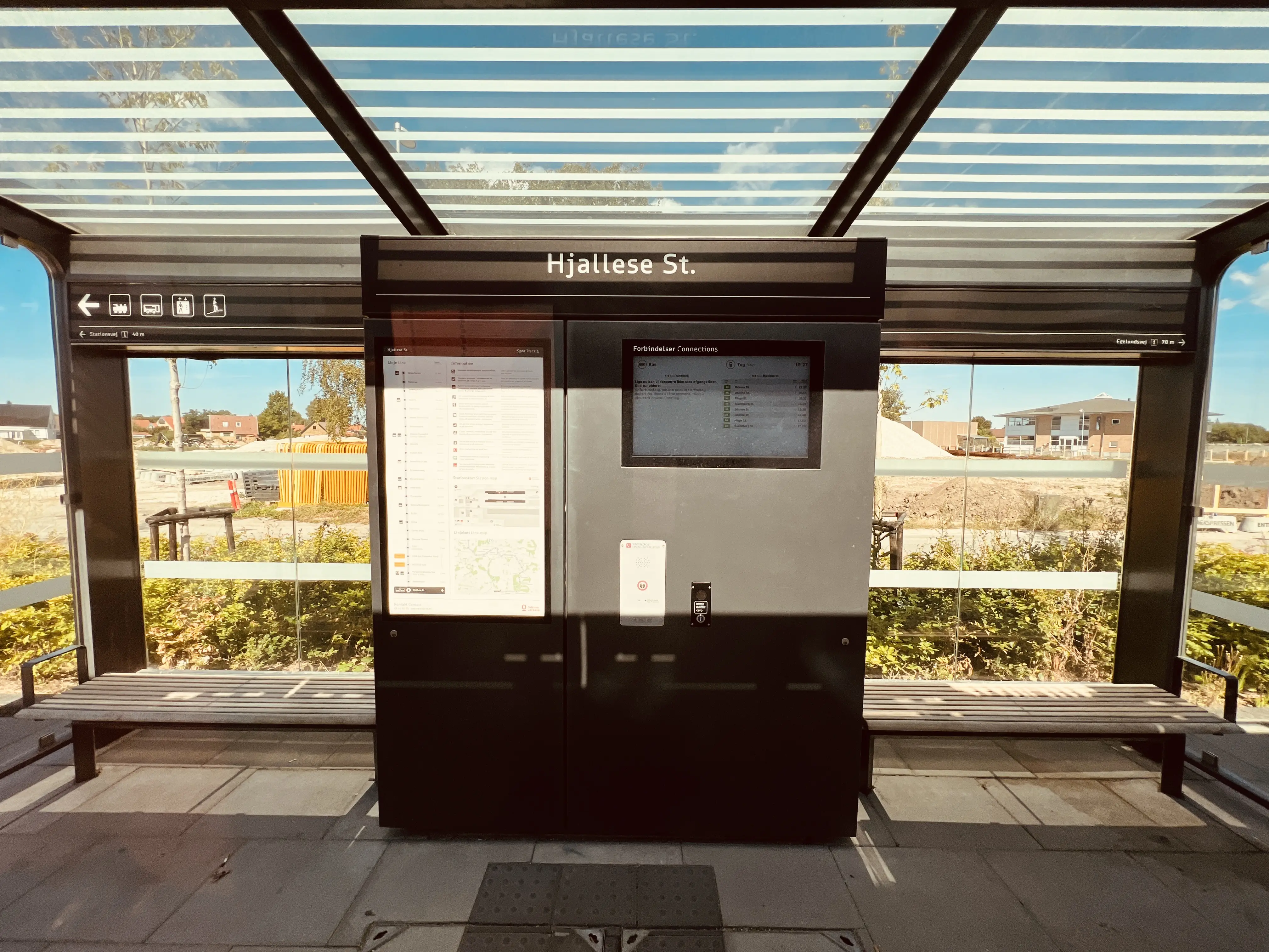 Billede af Hjallese Letbanestation. Billede af Hjallese Letbanestation.