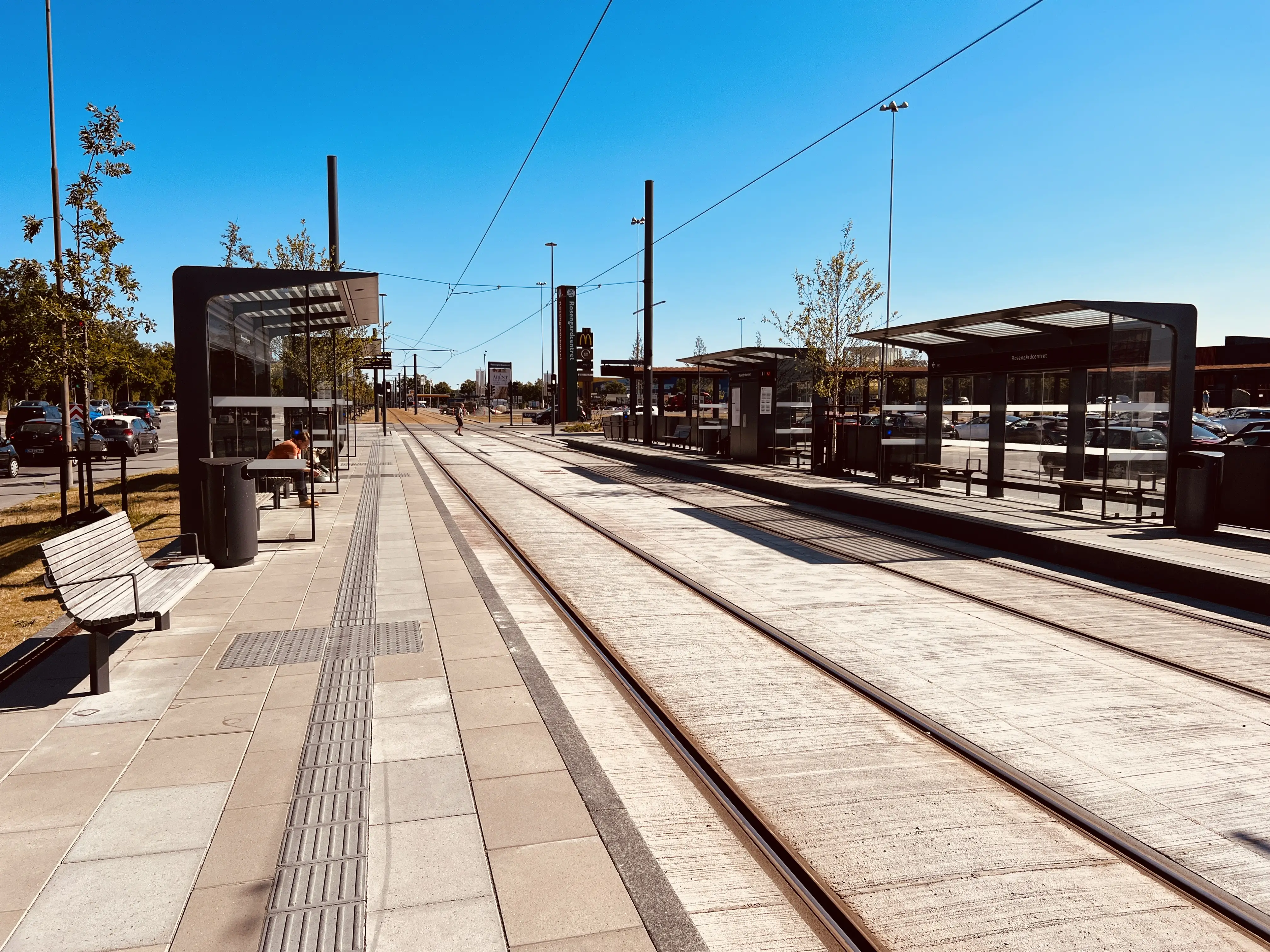 Billede af Rosengårdcentret Letbanestation. Billede af Rosengårdcentret Letbanestation.