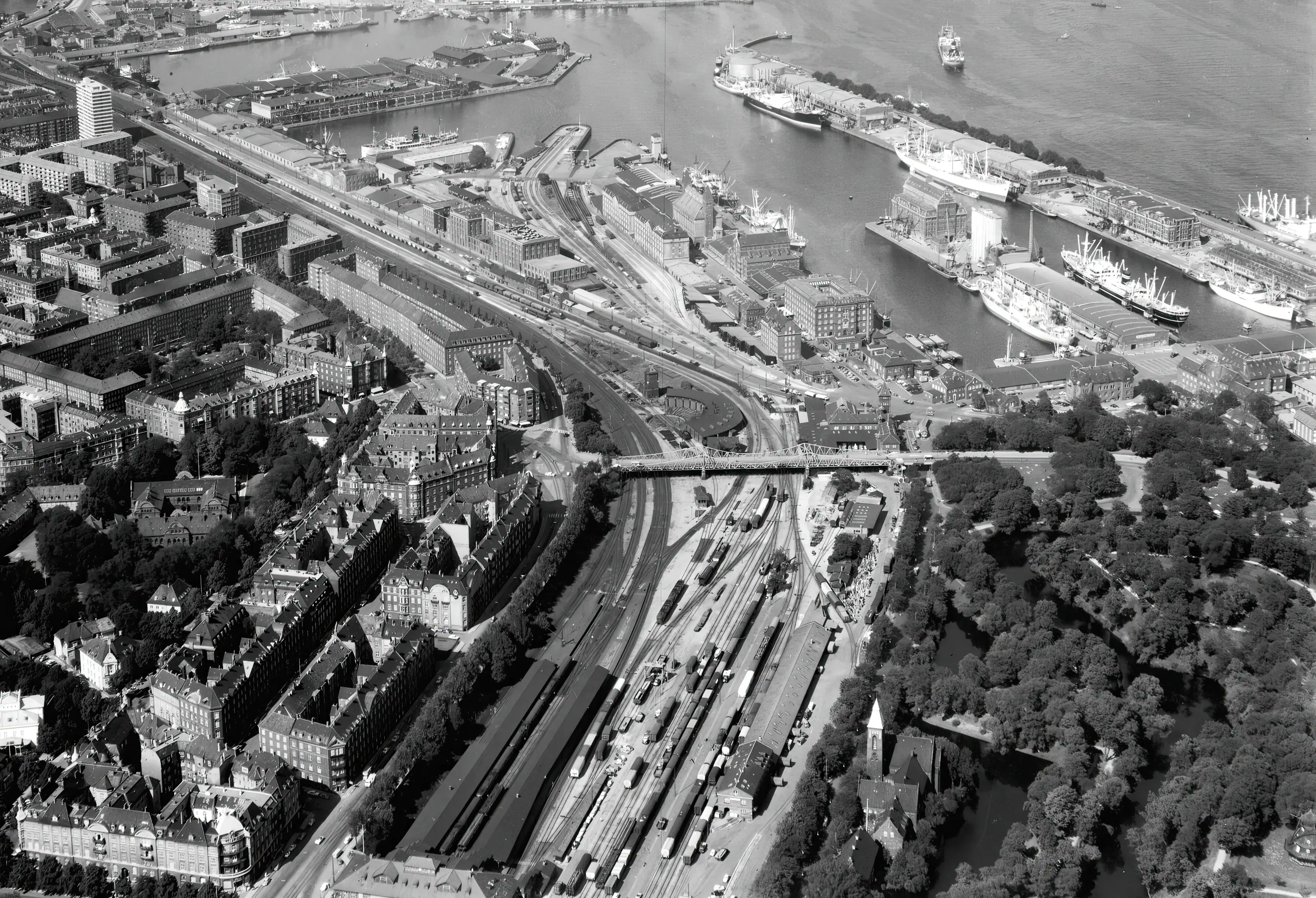 Billede af Østerport Stations remiseområde. Billede af Østerport Stations remiseområde.