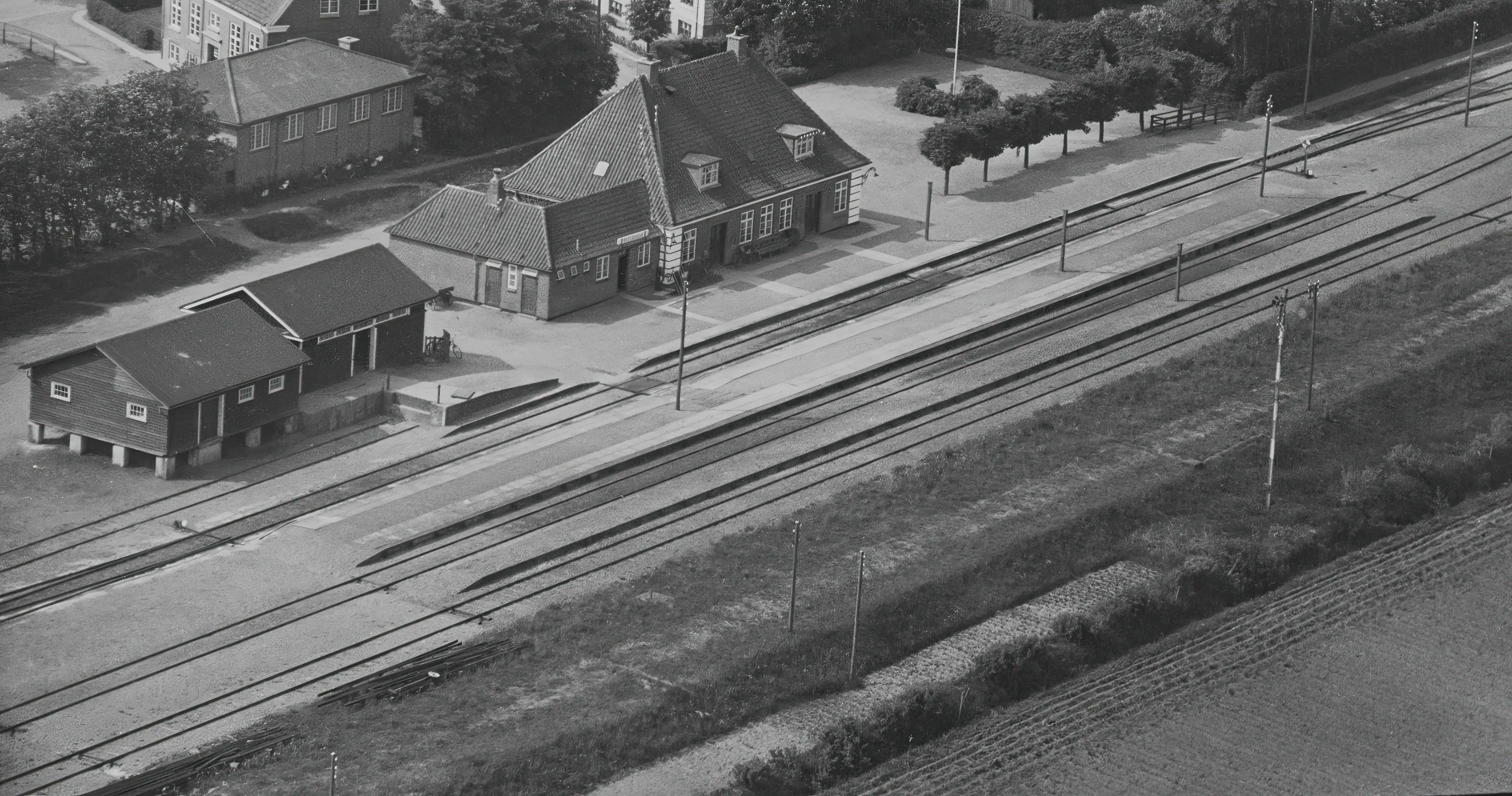 Billede af Østervrå Station. Billede af Østervrå Station.