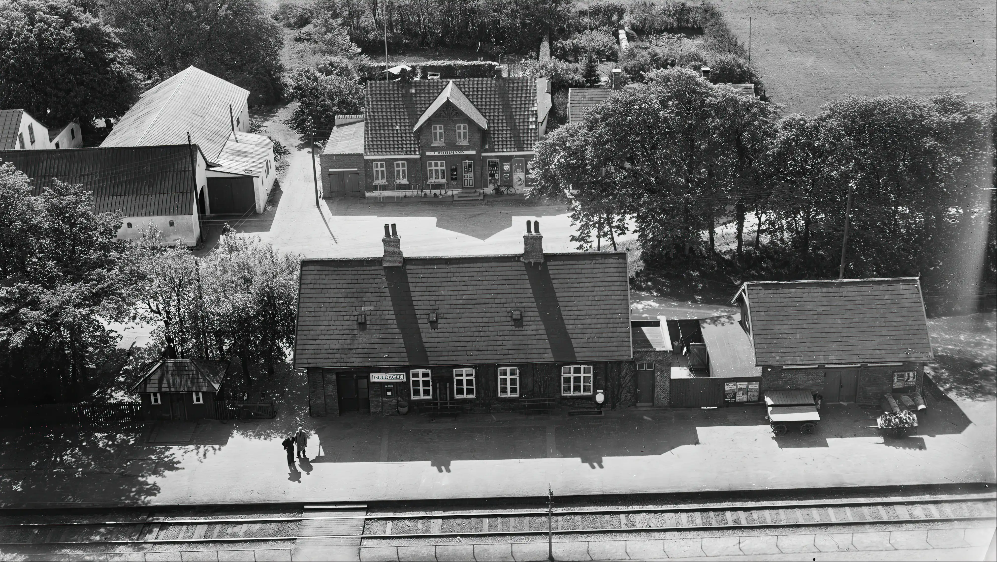 Billede af Guldager Station. Billede af Guldager Station.