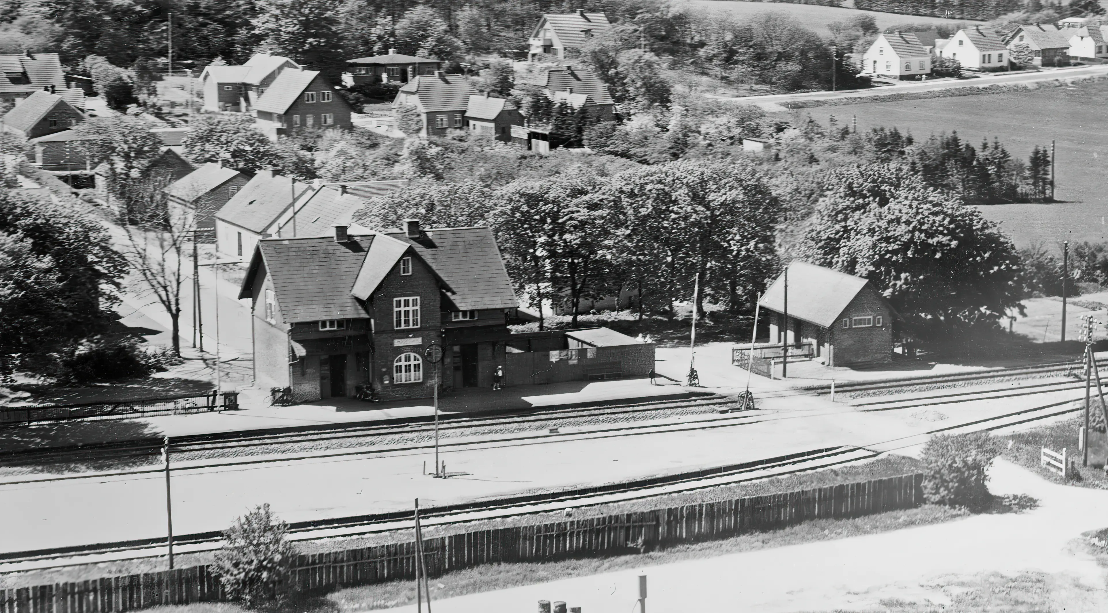 Billede af Moselund Station. Billede af Moselund Station.
