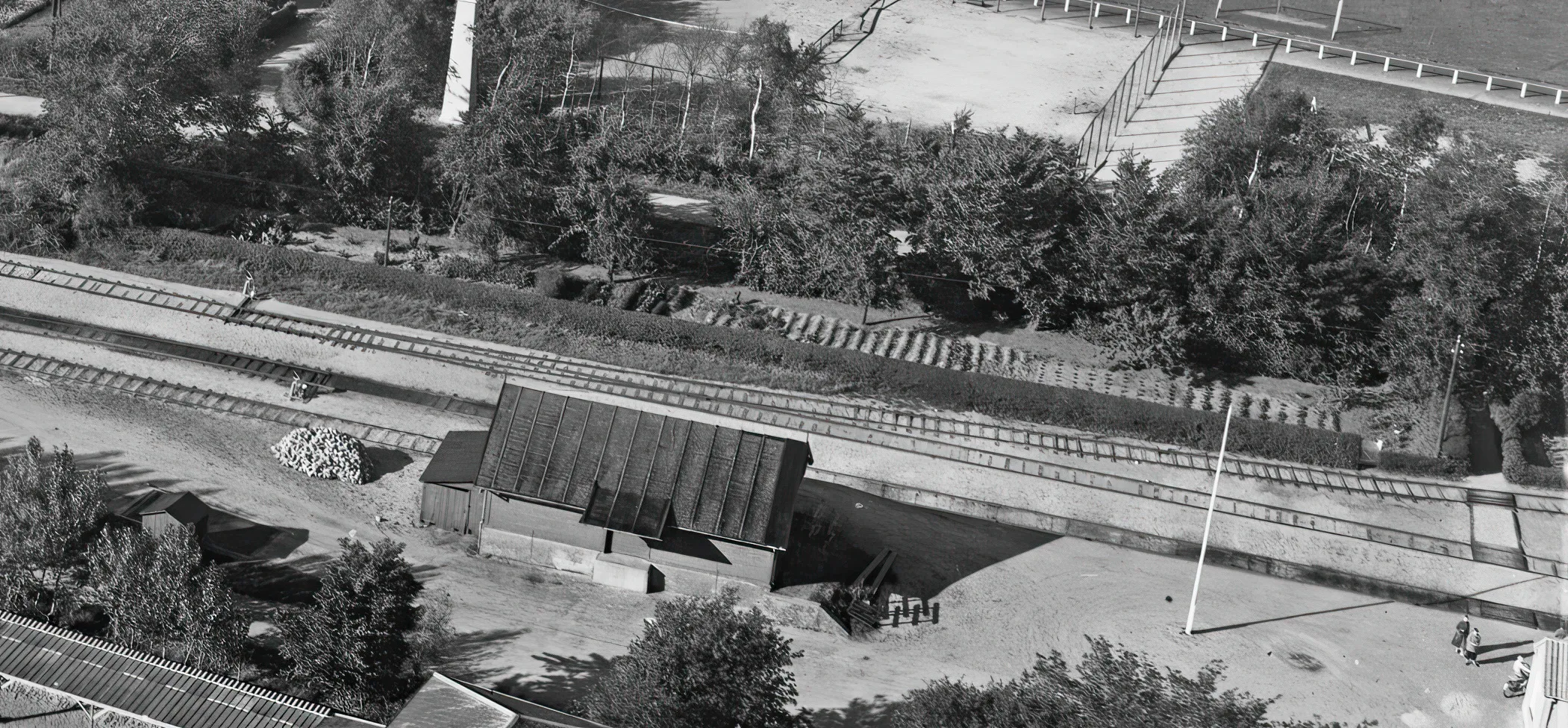 Billede af Sønder Omme Stations varehus. Billede af Sønder Omme Stations varehus.