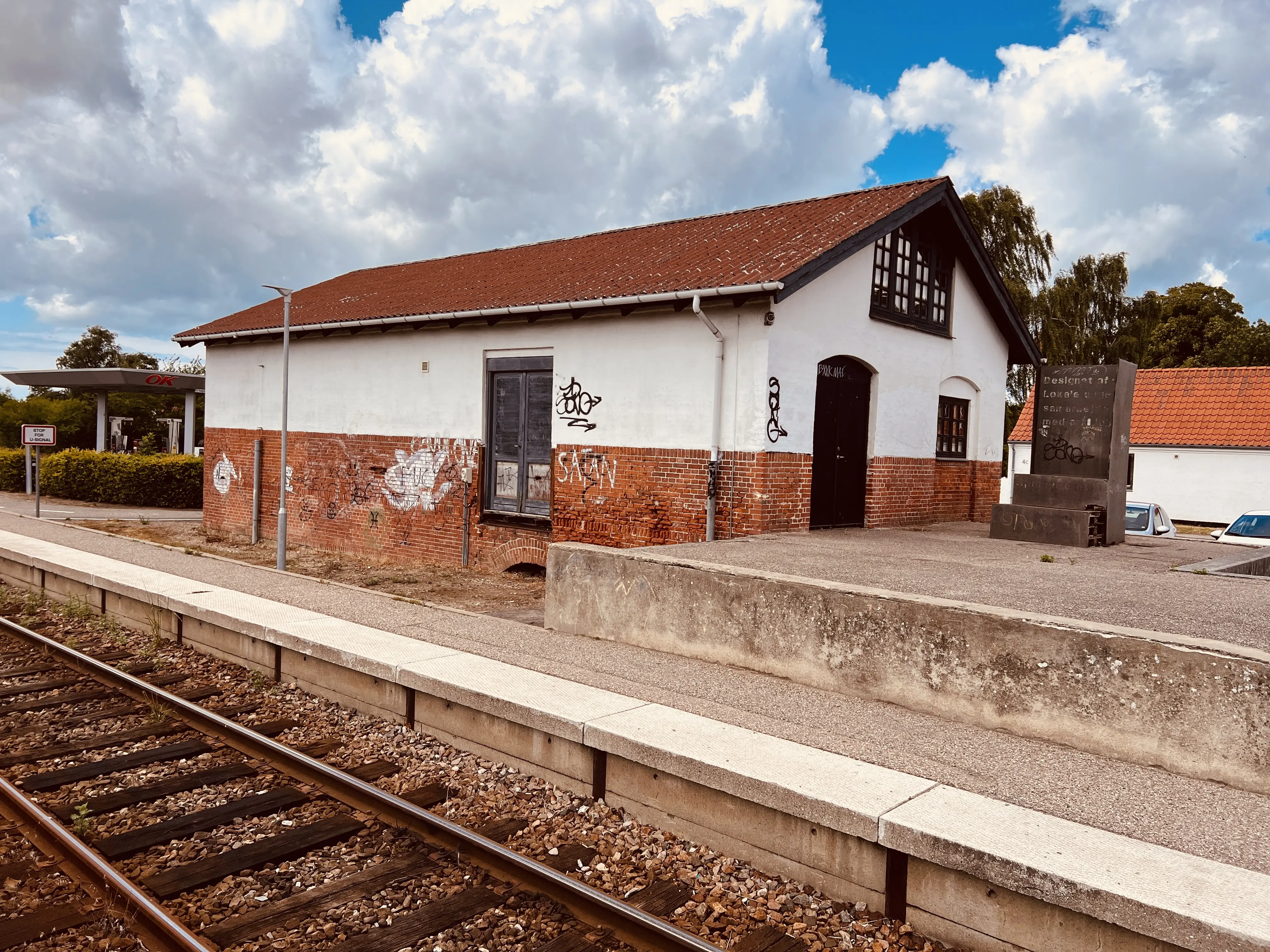 Billede af Asnæs Stations varehus.