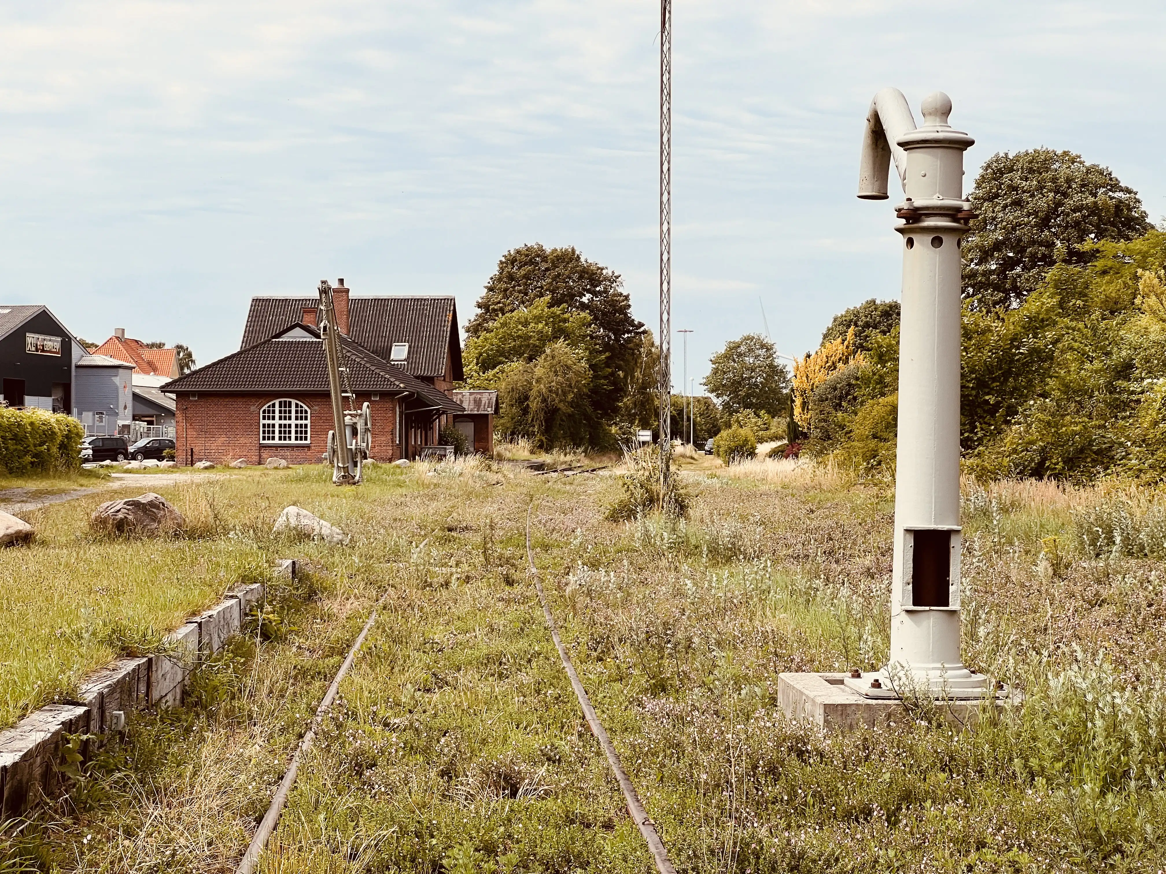 Billede af vandkranen ved Gørlev Station.