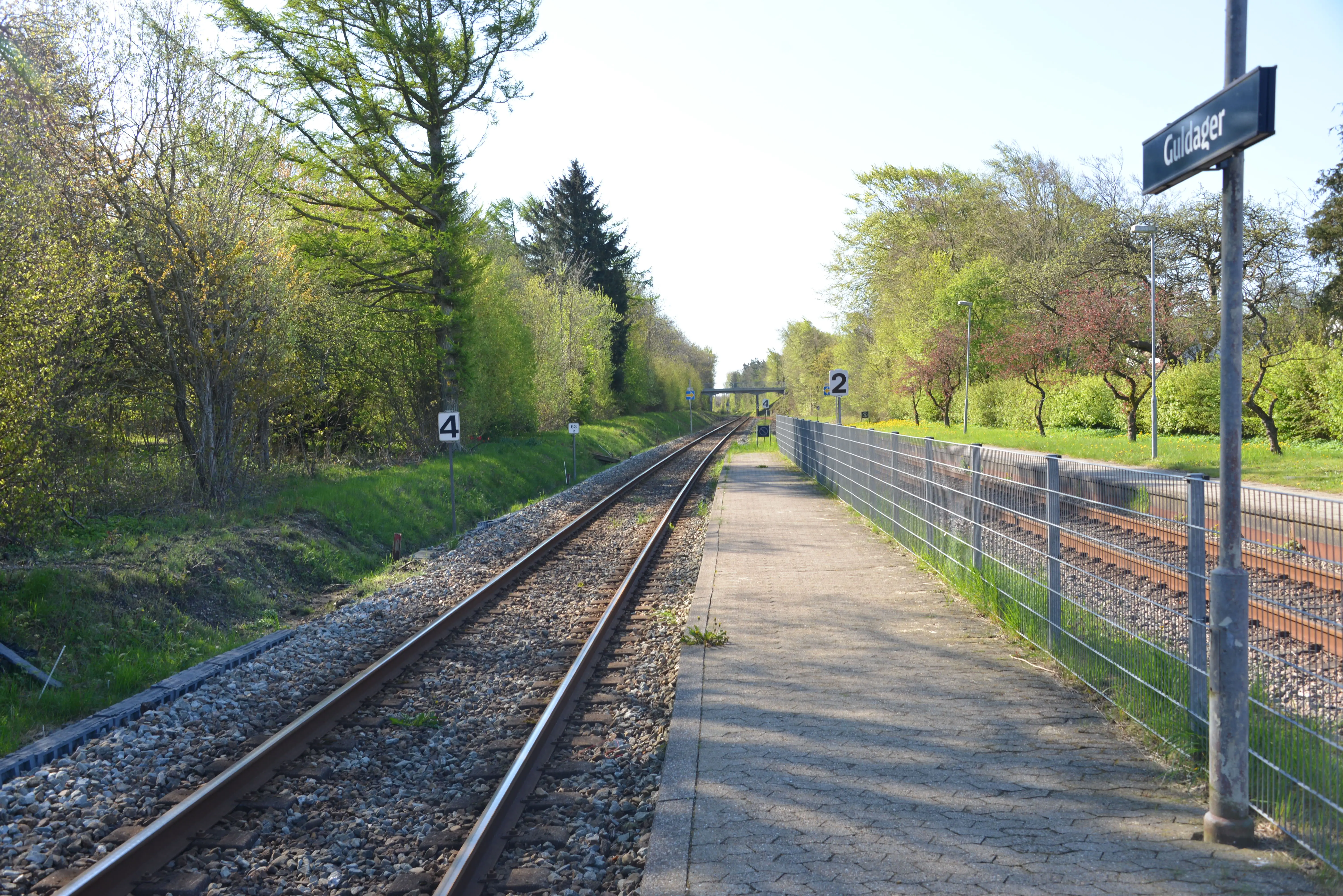 Billede af Guldager Station. Billede af Guldager Station.
