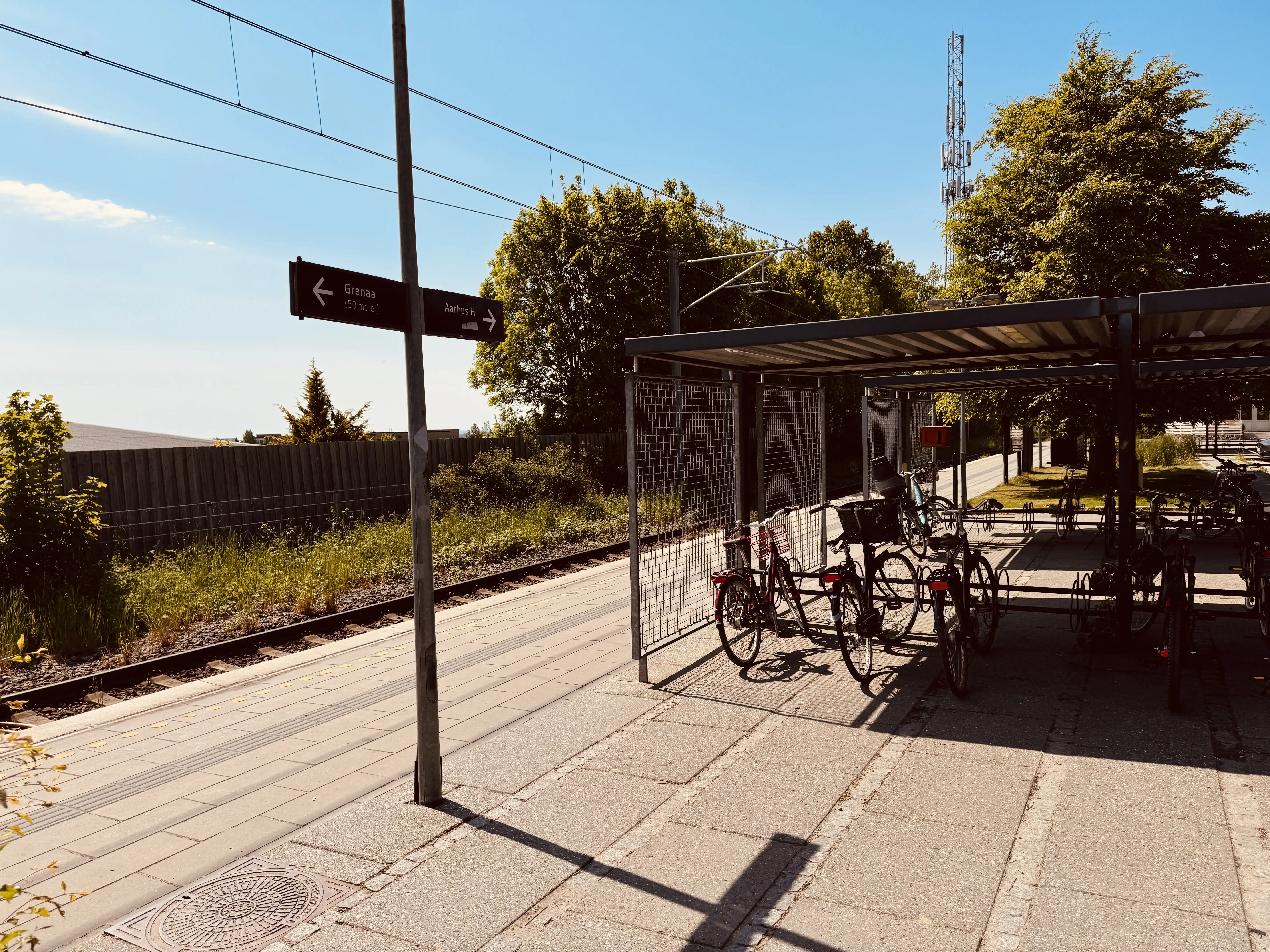 Billede af Hjortshøj Letbanestation. Billede af Hjortshøj Letbanestation.