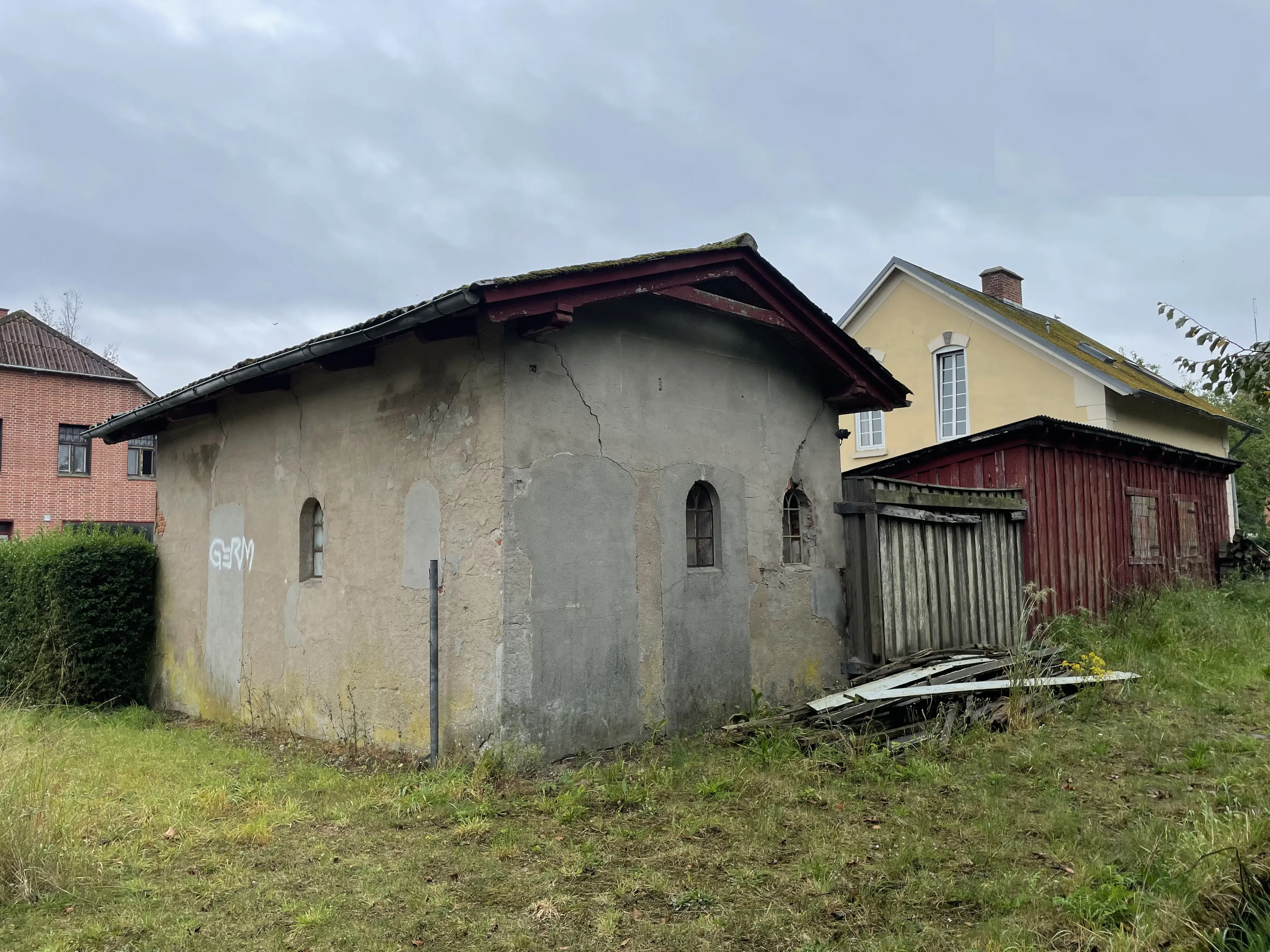 Billede af Bylderup-Bov Station set fra sporsiden.
