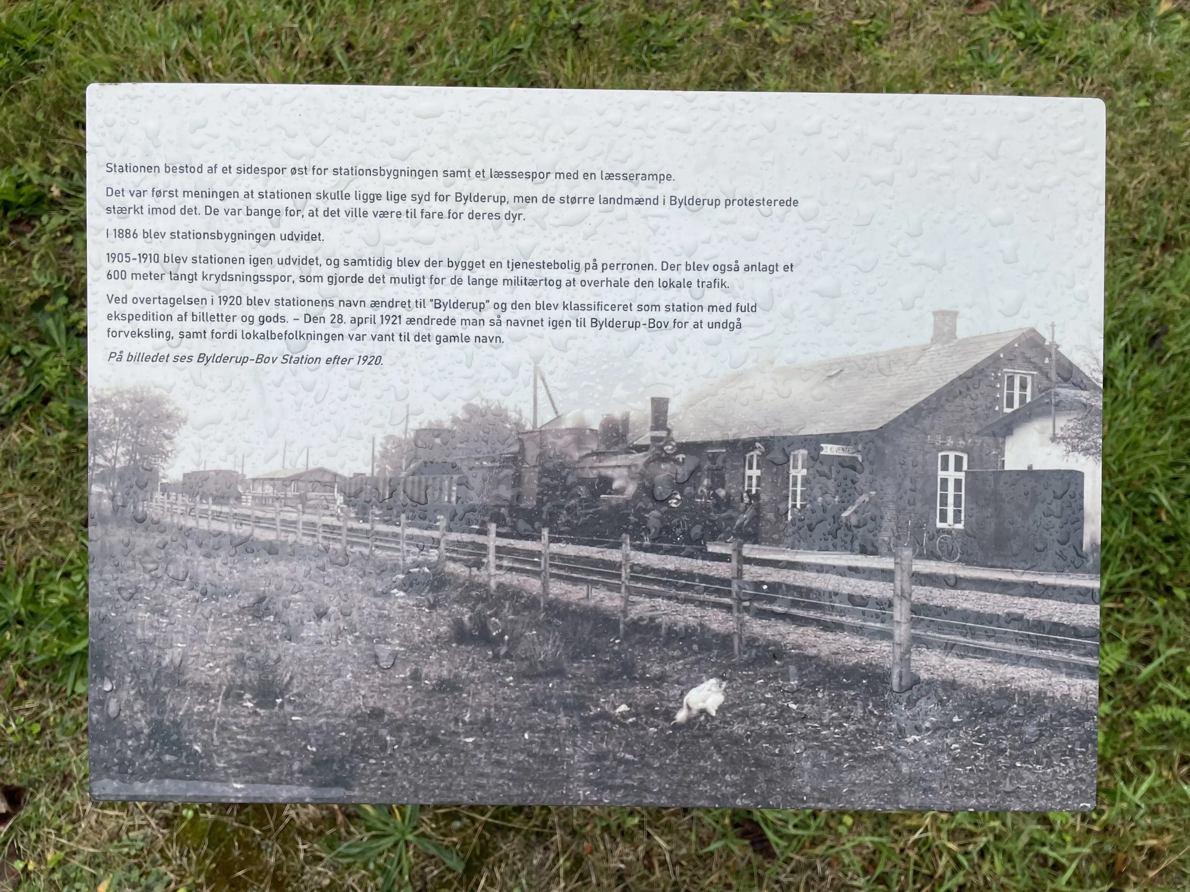 Billede af Bylderup-Bov Station fra gamle dager