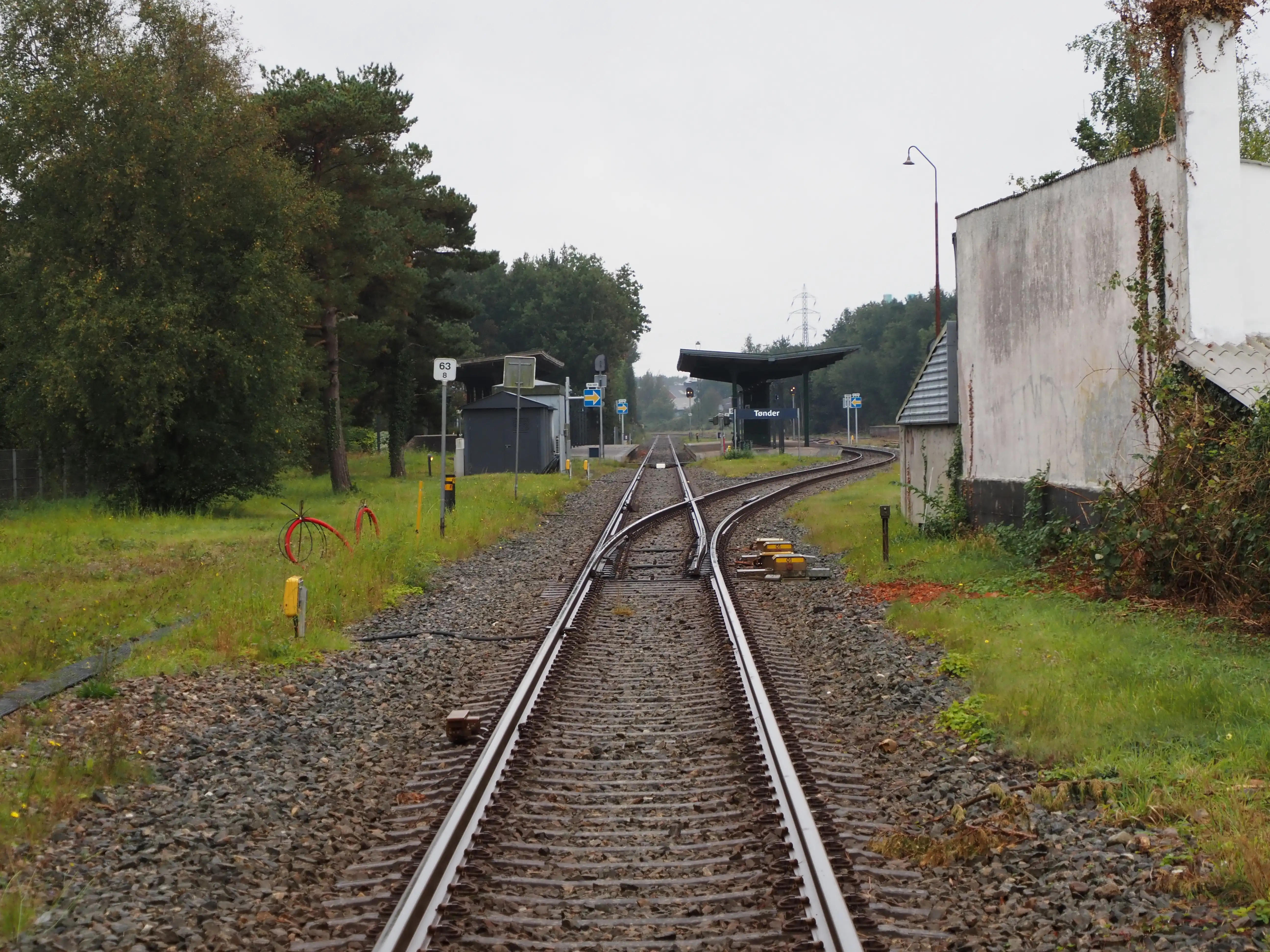 Innkjør mot Tønder stasjon