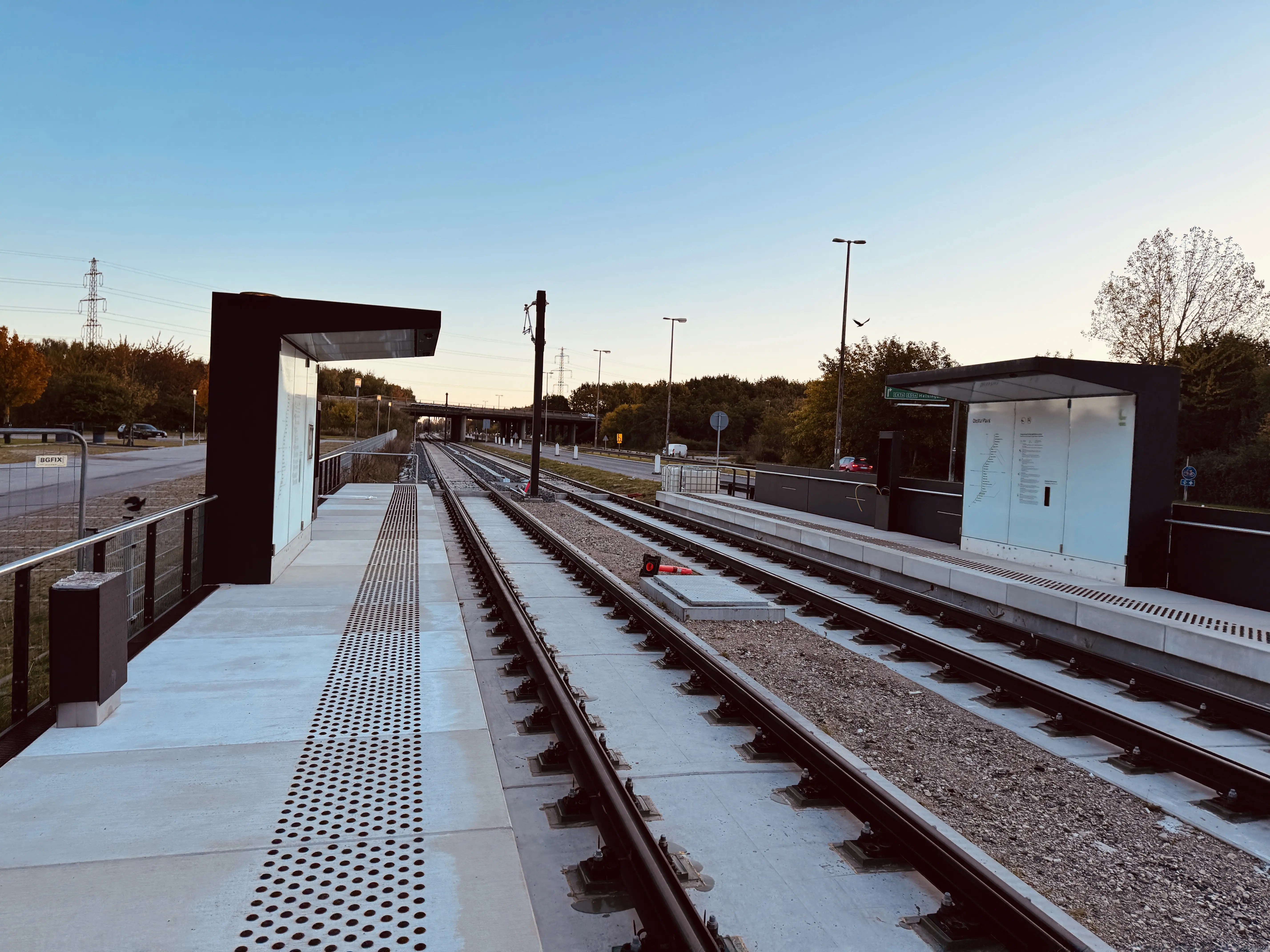 Billede af Delta Park Letbanestation.