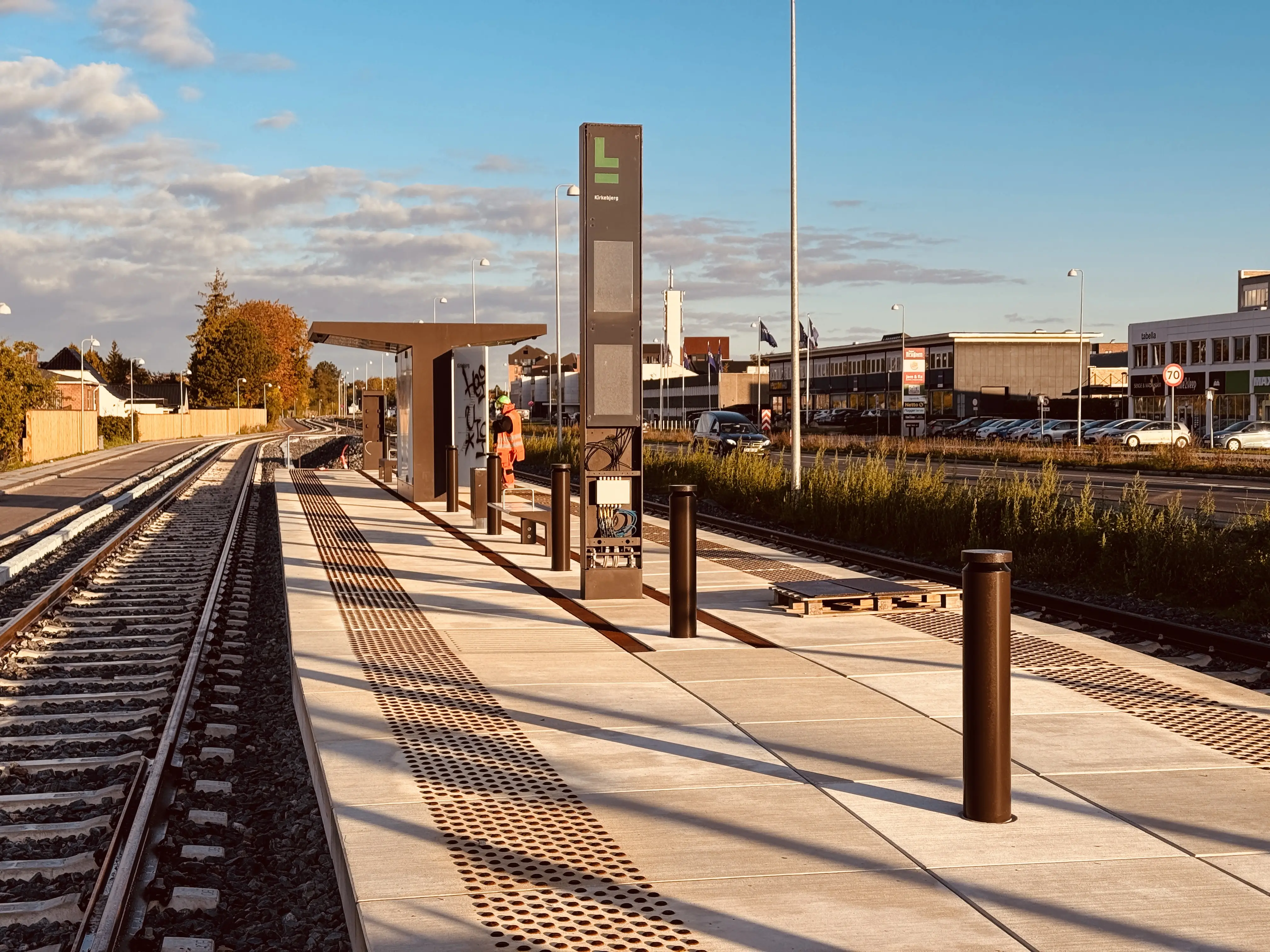 Billede af Kirkebjerg Letbanestation. Billede af Kirkebjerg Letbanestation.