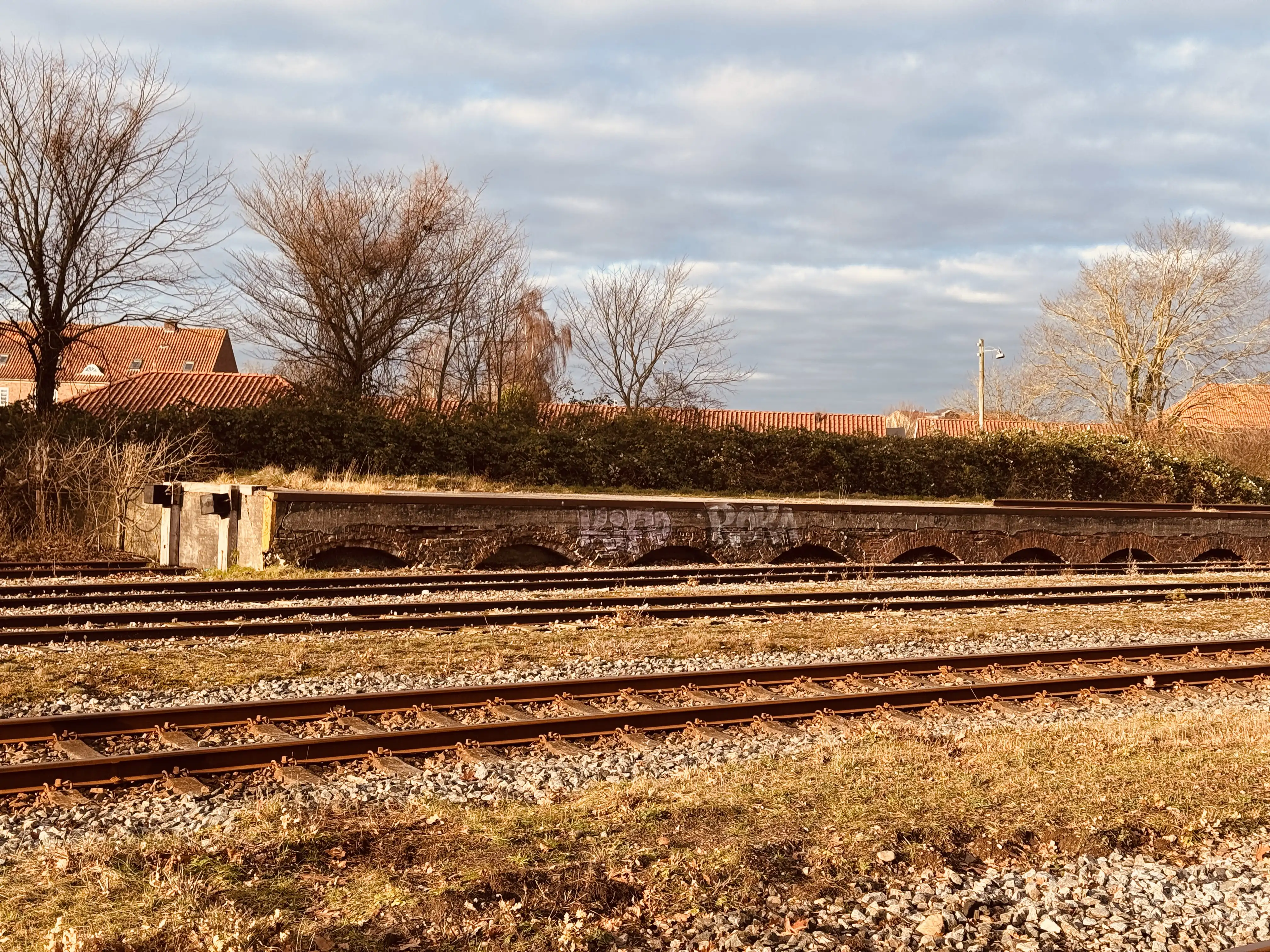 Billede af Tønder H Stations læsserampe.