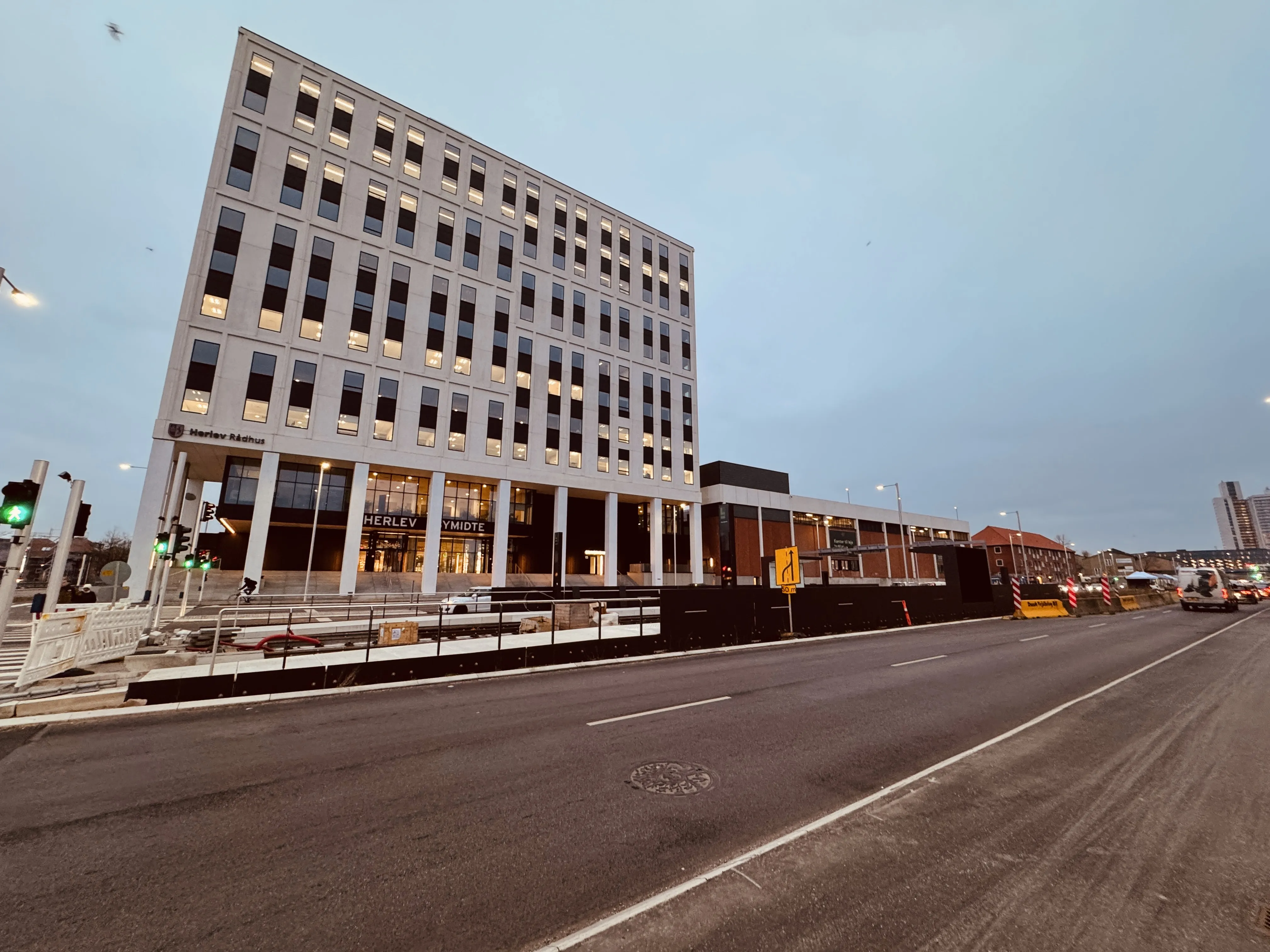 Billede af Herlev Bymidte Letbanestation.