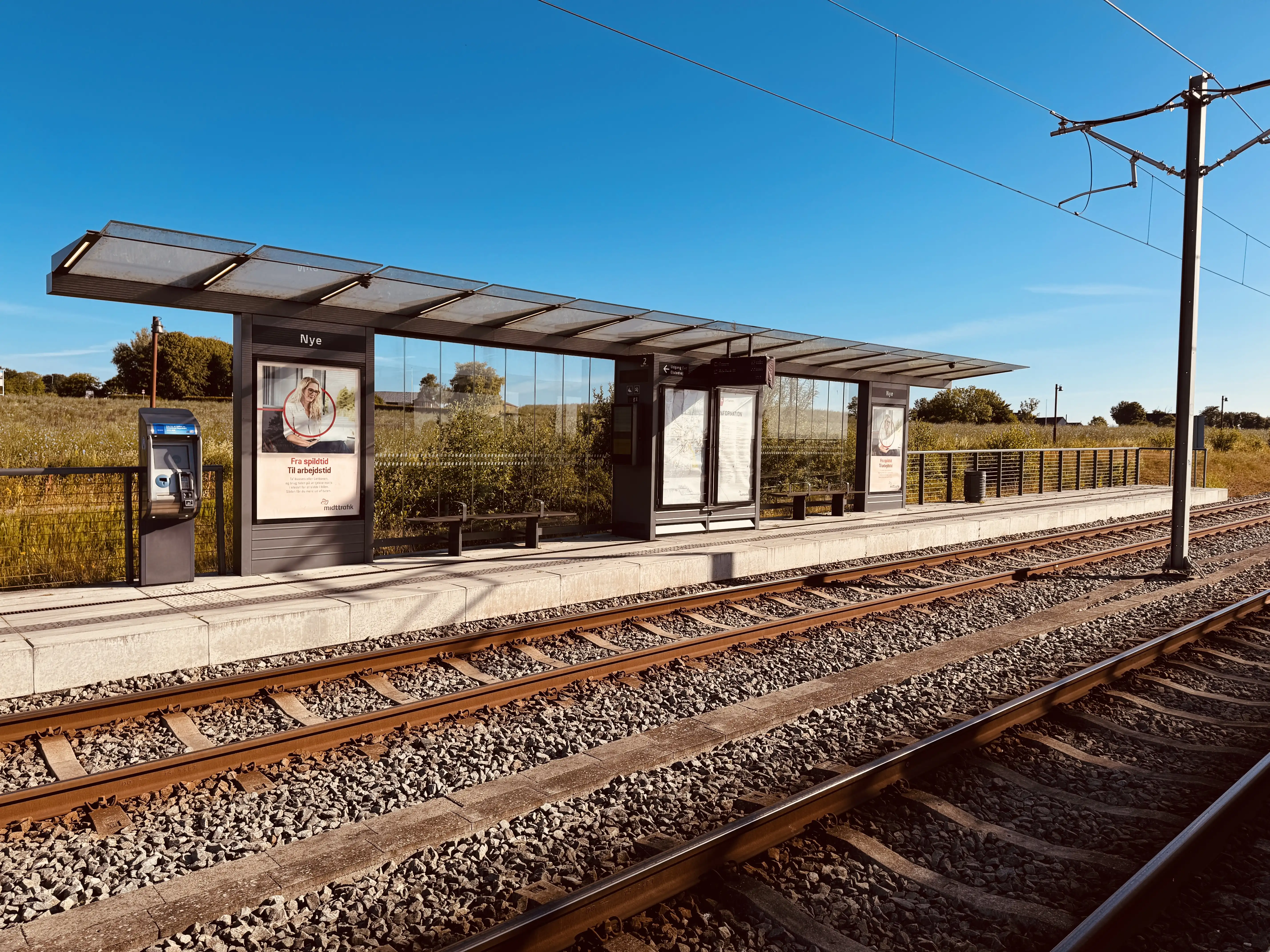 Billede af Nye Letbanestation.