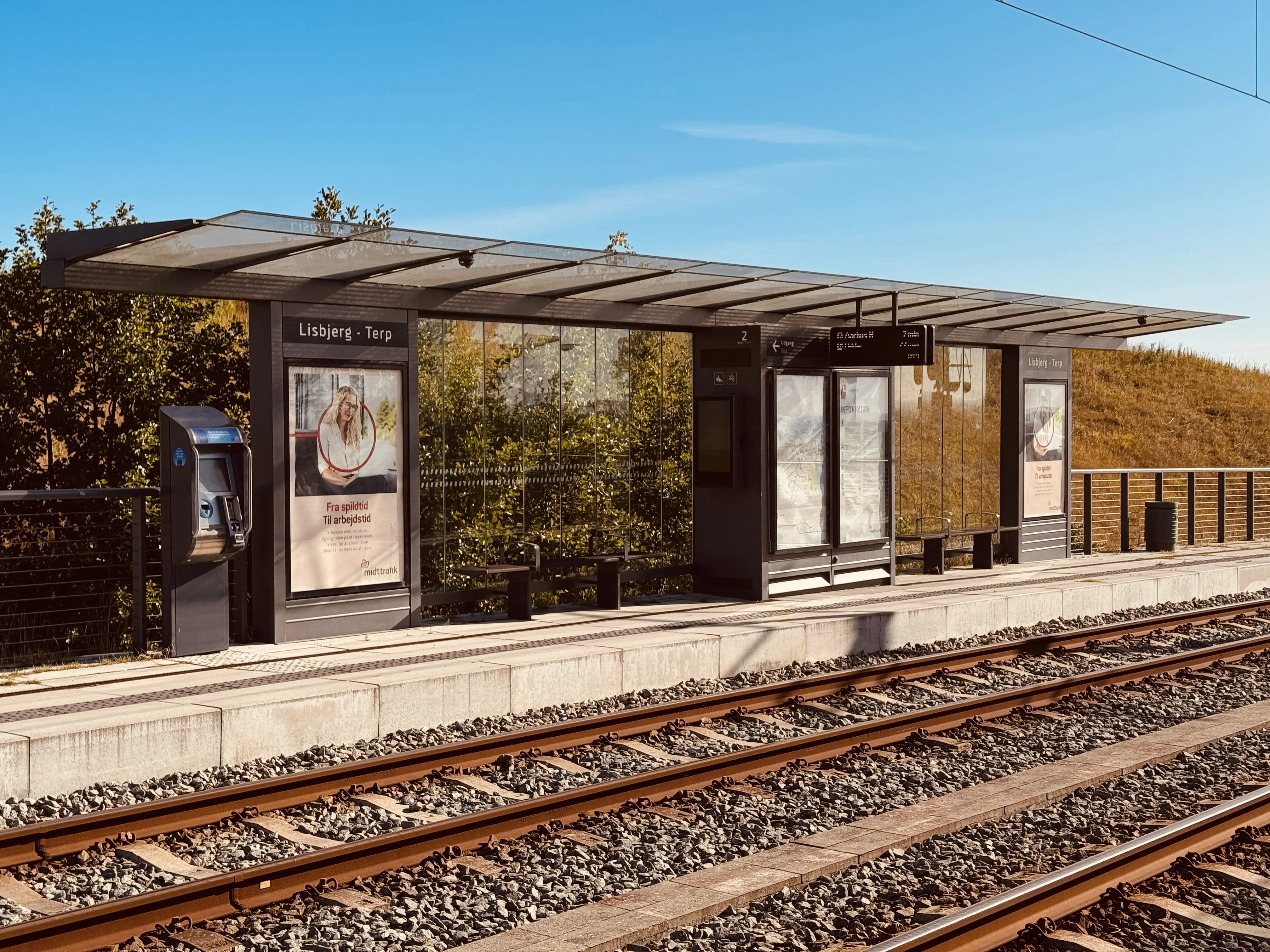 Billede af Lisbjerg - Terp Letbanestation.