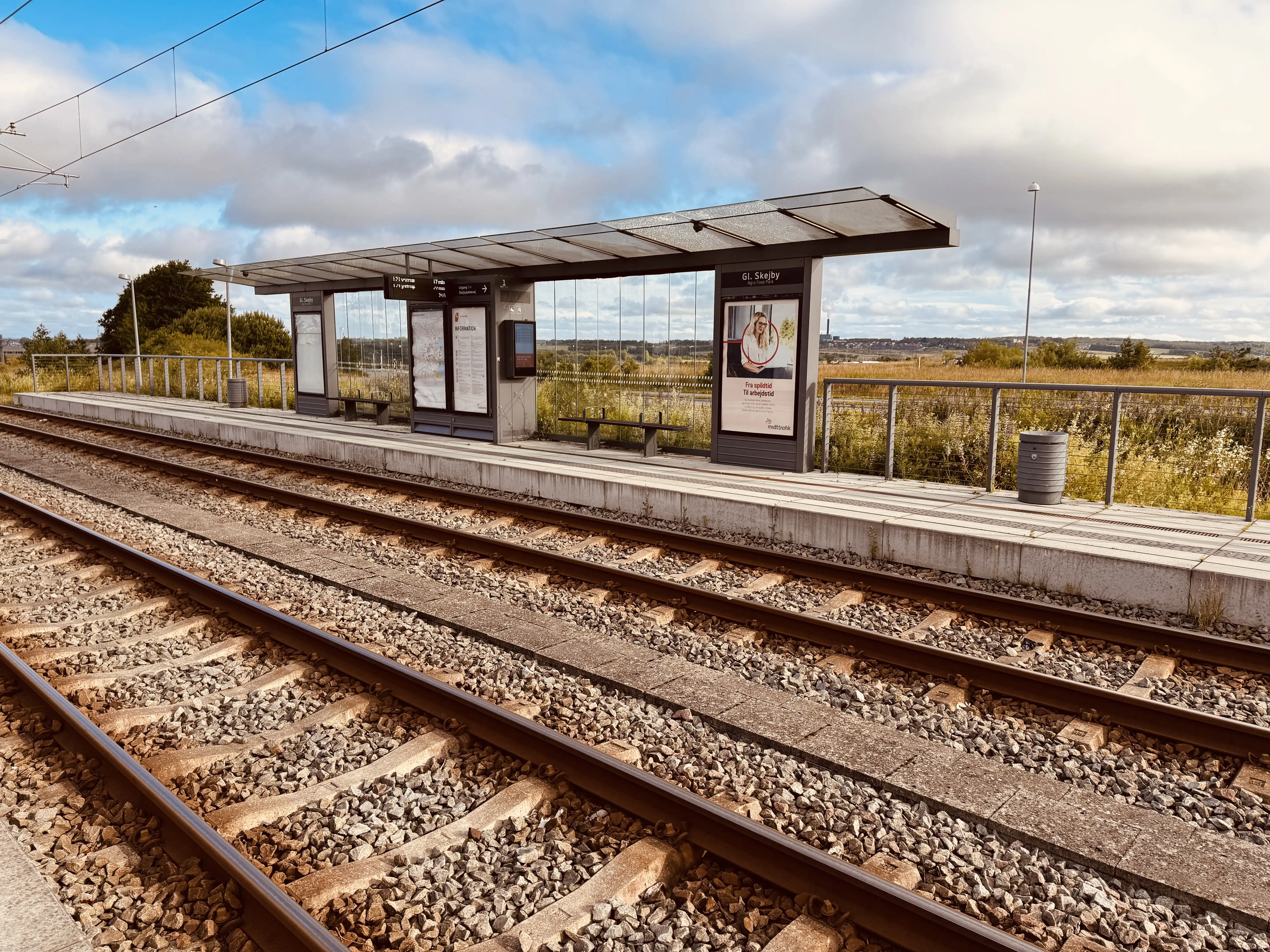 Billede af Gl. Skejby (Agro Food Park) Letbanestation. Billede af Gl. Skejby (Agro Food Park) Letbanestation.